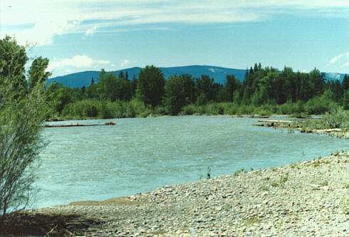The Blackfoot River, two miles east of Lincoln, Montana. Wikimedia.